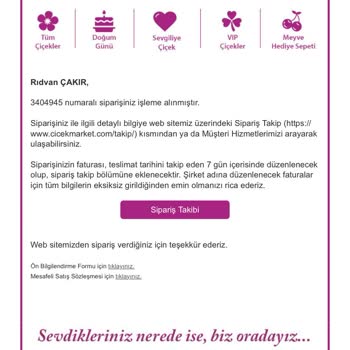 Çiçek Teslim Edilmedi, İade Talebime Yanıt Alamıyorum