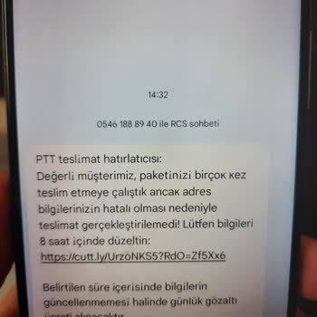 PTT Adına Gelen Şüpheli Mesajlarla Güvenim Sarsıldı