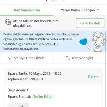 Anneler Günü Siparişim Teslim Edilmediği Halde Teslim Edildi Görünüyor