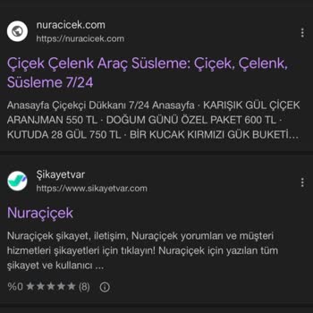 Sipariş Verdiğim Çiçek Teslim Edilmedi İletişim Sağlanamıyor