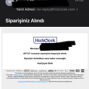 Çiçek Siparişim Teslim Edilmedi, Hiçbir Destek Alamıyorum