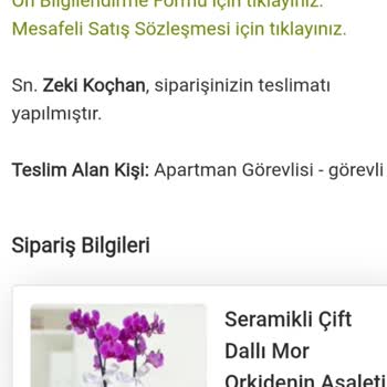 Ciceksepeti.vip Teslim Edilmeyen Sipariş