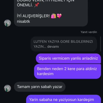 Çifte Ödeme Ve Kalitesiz Ürün Sorunu