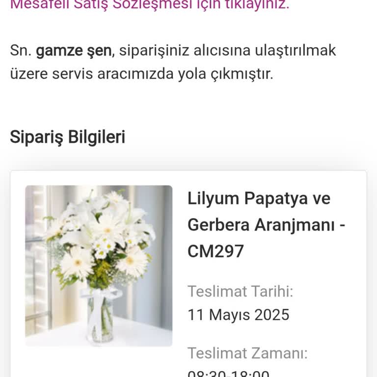 Anneler Günü Siparişim Zamanında Teslim Edilmedi Telefonlara Da Ulaşamıyorum