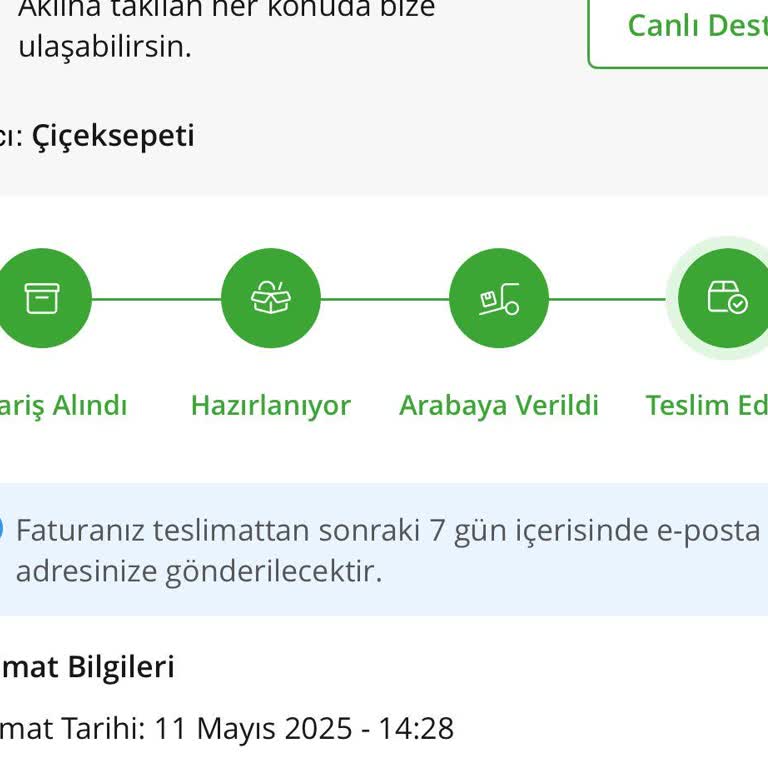 Teslim Edilmeyen Siparişle Anneler Günü Hayal Kırıklığı