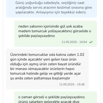 Anneler Günü Siparişimde Beklentiler Karşılanmadı: Açmamış Güller Ve Yetersiz Satıcı İletişimi