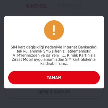 Sim Kart Değişikliği Sonrası İnternet Bankacılığına Erişim Sorunu Ve Müşteri Hizmetleri İlgisizliği