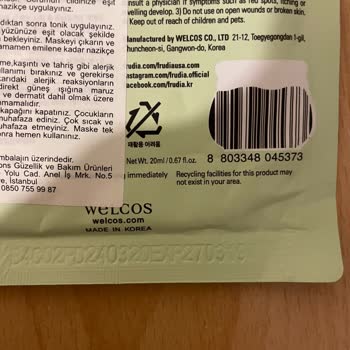 Watsons'dan Aldığım Maskenin Son Kullanma Tarihi 2019 Çıktı