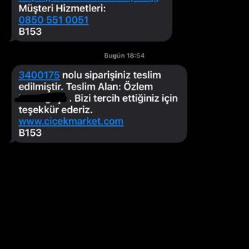 Anneler Günü Siparişim Teslim Edilmediği Halde Teslim Edilmiş Gibi Gösterildi