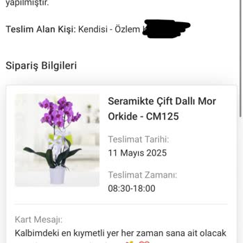 Anneler Günü Siparişim Teslim Edilmediği Halde Teslim Edilmiş Gibi Gösterildi