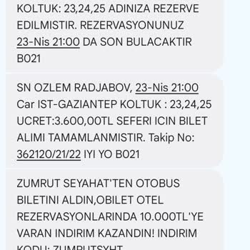 Otobüs Yolculuğunda Koltuk Sorunu Ve Kötü Hizmet Deneyimi