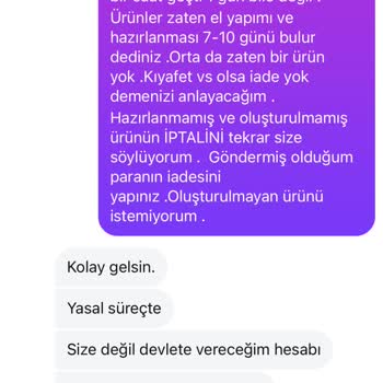 Sipariş İptal Talebim Reddedildi Param İade Edilmiyor