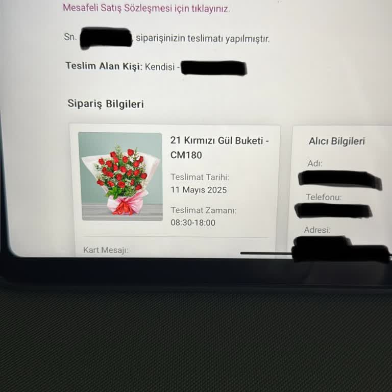 Anneler Günü Siparişim Kayıp Mağduriyetim Giderilmiyor