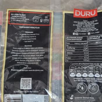 Duru Basmati Pirinçte Yabancı Madde Şoku: Sağlık Riski Ve Güven Sorunu