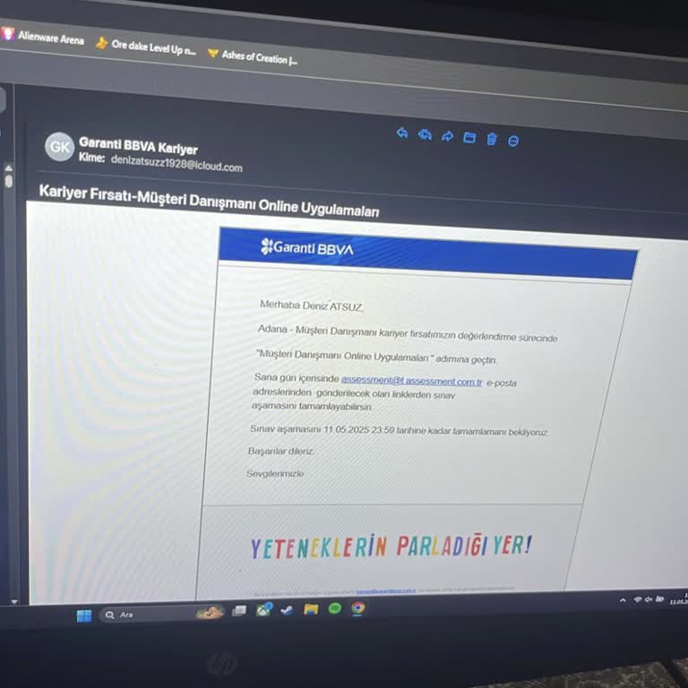 Garanti BBVA Sınav Linki Gönderilmediği İçin Mağduriyet Yaşadım