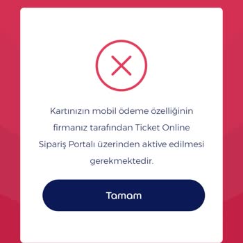 Mobil Ödeme Özelliği Aniden Kapandı, Acil Çözüm Bekliyorum