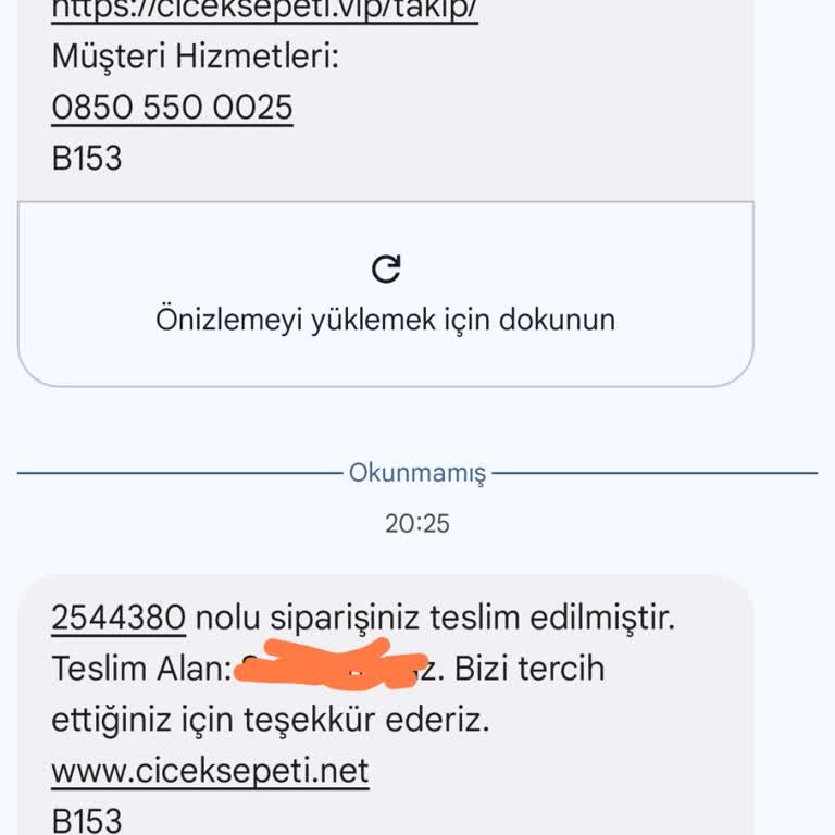 Ciceksepeti.vip Yanlış Siteye Sipariş Verdim Çiçek Teslim Edilmedi