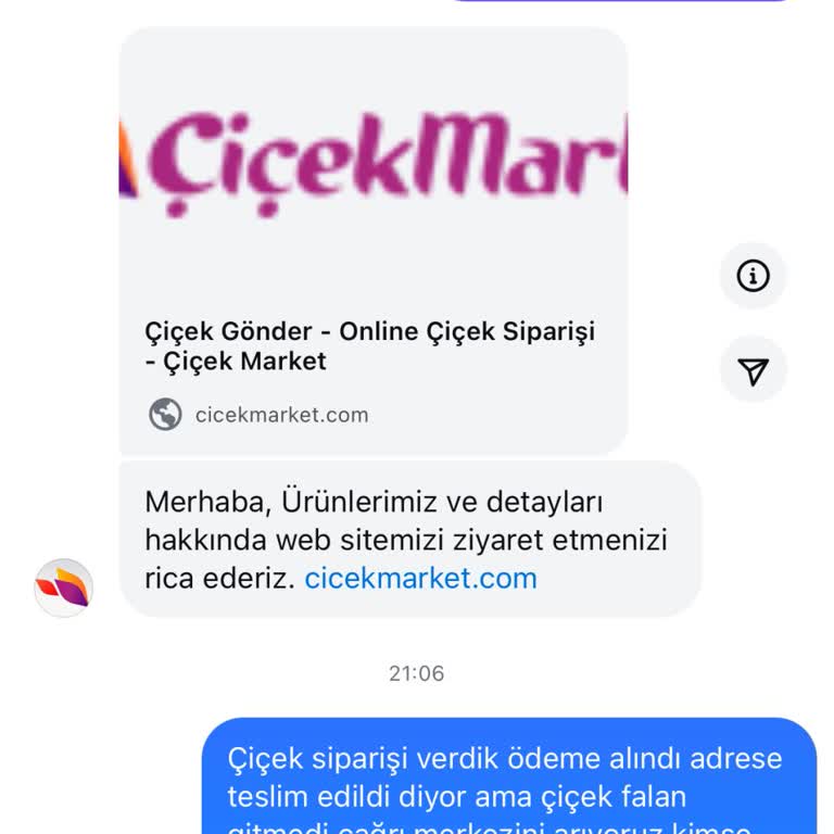 Anneler Günü İçin Verilen Çiçek Siparişinde Teslimat Ve İletişim Sorunu