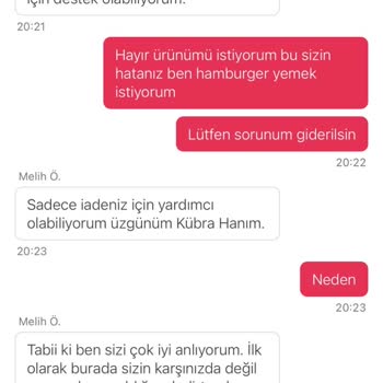Eksik Hamburger İçin Yetersiz İade Teklifi Ve Müşteri Hizmetleri Sorunu