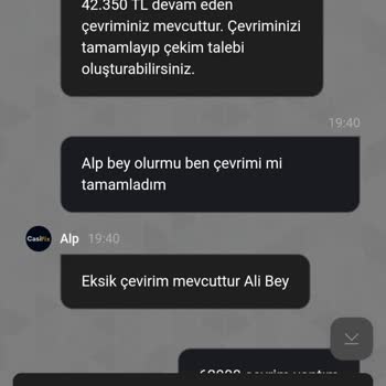Kazancım Çevrim Bahane Edilerek Ödenmiyor