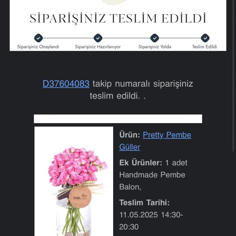 Anneler Günü Siparişim Teslim Edilmedi, Param İade Edilmiyor