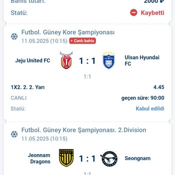 1xBet Kazanan Kuponlarım Kaybetti Olarak Görünüyor