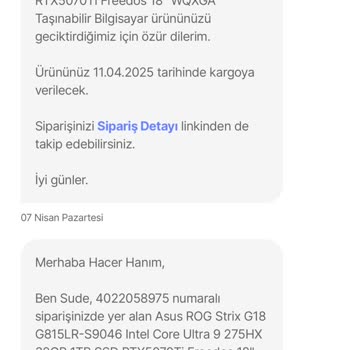 Siparişim Teslim Edilmiyor, Yanıltıcı Bilgilendirme Ve Sürekli Oyalama!