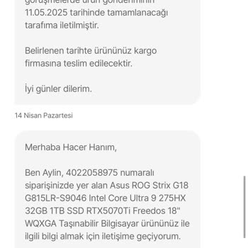 Siparişim Teslim Edilmiyor, Yanıltıcı Bilgilendirme Ve Sürekli Oyalama!