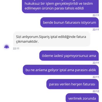 Getir Çarşı'dan Sipariş Edilen Çiçeğin Teslim Edilmemesi Ve Ücret İadesi Sorunu