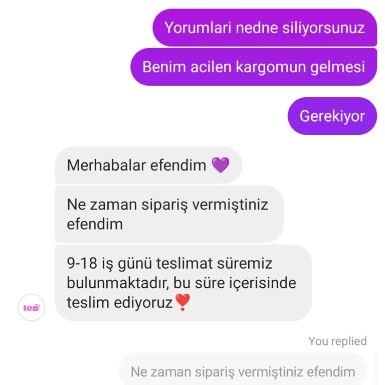 Siparişim Gelmedi, Yorumlarım Siliniyor Ve Cevap Alamıyorum