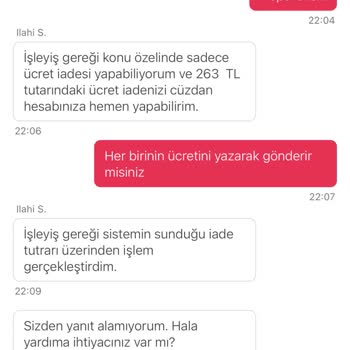 Eksik Ve Geç Gelen Siparişe Yetersiz İade Ve Açıklama