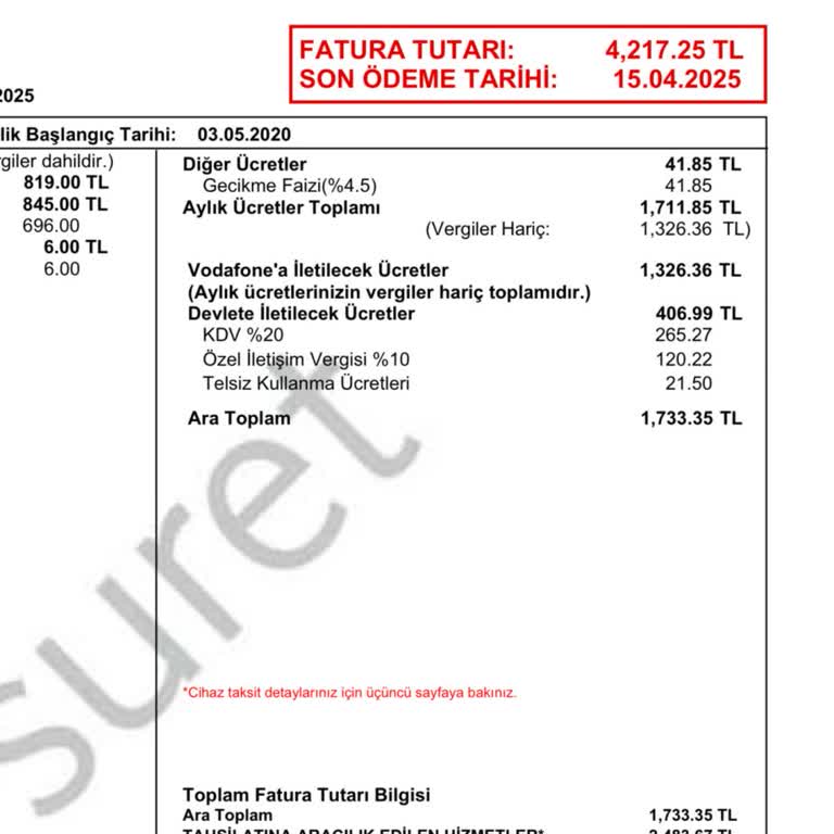 Faturam Sürekli Yüksek Geliyor, Haksız Ödeme İadesi İstiyorum