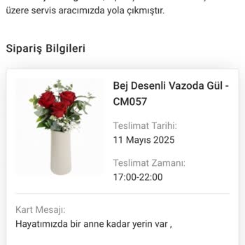 Anneler Günü Siparişim Teslim Edilmedi, Müşteri Hizmeti Yok