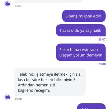 Sipariş Gecikmesi Ve İptal Talebinde Yaşanan Sorun