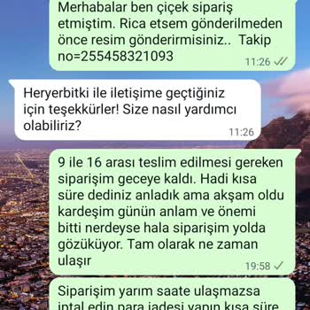 Anneler Günü Çiçek Siparişimde İletişim Sorunu Yaşadım