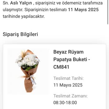 Yanlış Çiçek Gönderimi Ve Mağduriyet