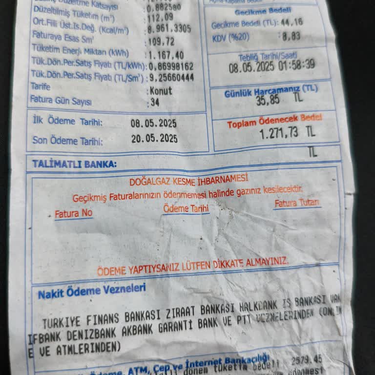 Doğalgaz Faturasında Yüksek Tutar Ve Adaletsiz Dağılım Şikayeti