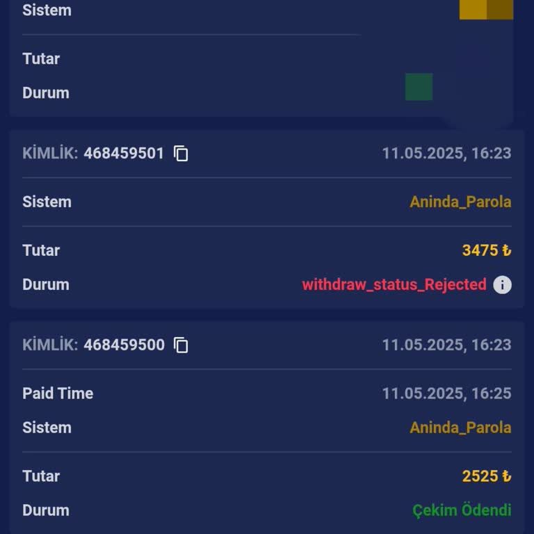 Çekim Talebinde Eksik Ödeme Ve Bilgilendirme Eksikliği
