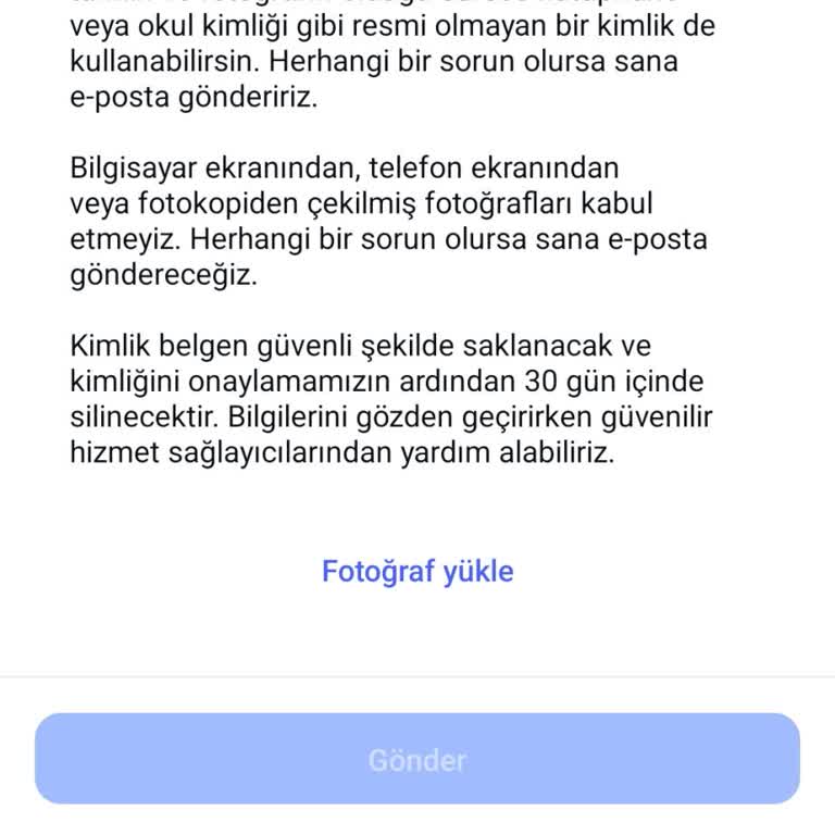 Instagram Yeni Açtığım Hesabım Aniden Kapandı, Kimlik Doğrulaması İstendi