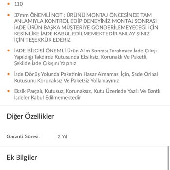 Garanti Süresi Ve Ürün Değişiminde Satıcı-Trendyol İlgisizliği