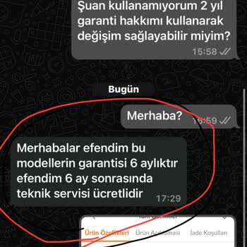 Garanti Süresi Ve Ürün Değişiminde Satıcı-Trendyol İlgisizliği