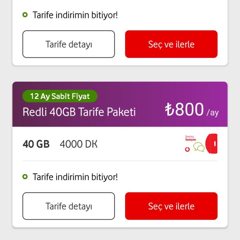 Sınırsız Video Paketi Seçeneği Sunulmuyor