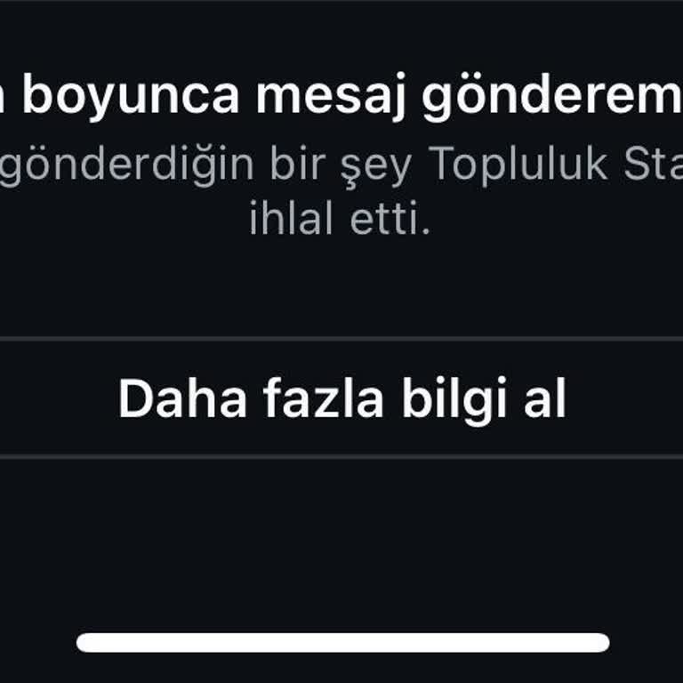 Instagram Hesabıma Sebepsiz Yere Üst Üste Mesaj Banı Uygulandı