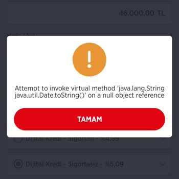 Ziraat Bankası Dijital Kredi Başvurusu Sürekli Hata Veriyor
