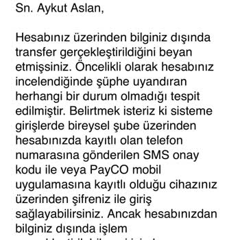 Gece Yarısı Sebepsiz Hesap Blokesi Ve Bakiyeme Ulaşılamıyor