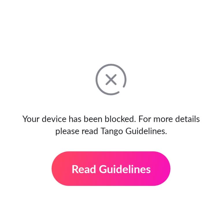Tango Suspended My Account For No Reason, Help Unblock