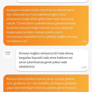 Eksik Ürün Ve Kötü Paketleme Nedeniyle Mağduriyet Yaşıyorum