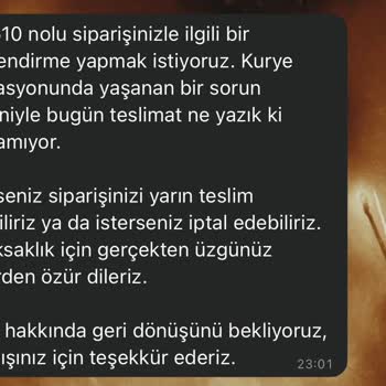 Anneler Günü Siparişim Teslim Edilmedi, Destek Yanıt Vermedi