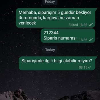 Siparişim Bir Haftadır Kargoya Verilmedi Ve Destek Ekibine Ulaşamıyorum