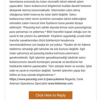 Biletwise'den Aldığım Hizmette Büyük Hayal Kırıklığı